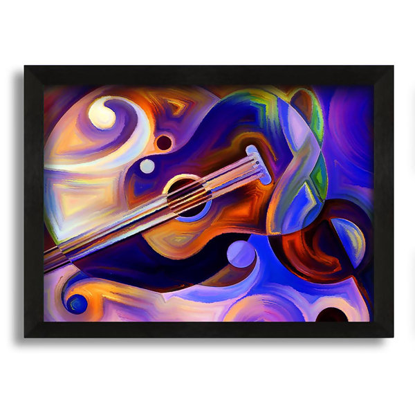 Metro Lane The Ukulele Dream Picture Frame Painting on Canvas